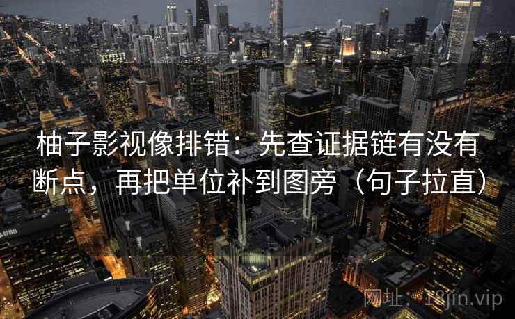 柚子影视像排错：先查证据链有没有断点，再把单位补到图旁（句子拉直）